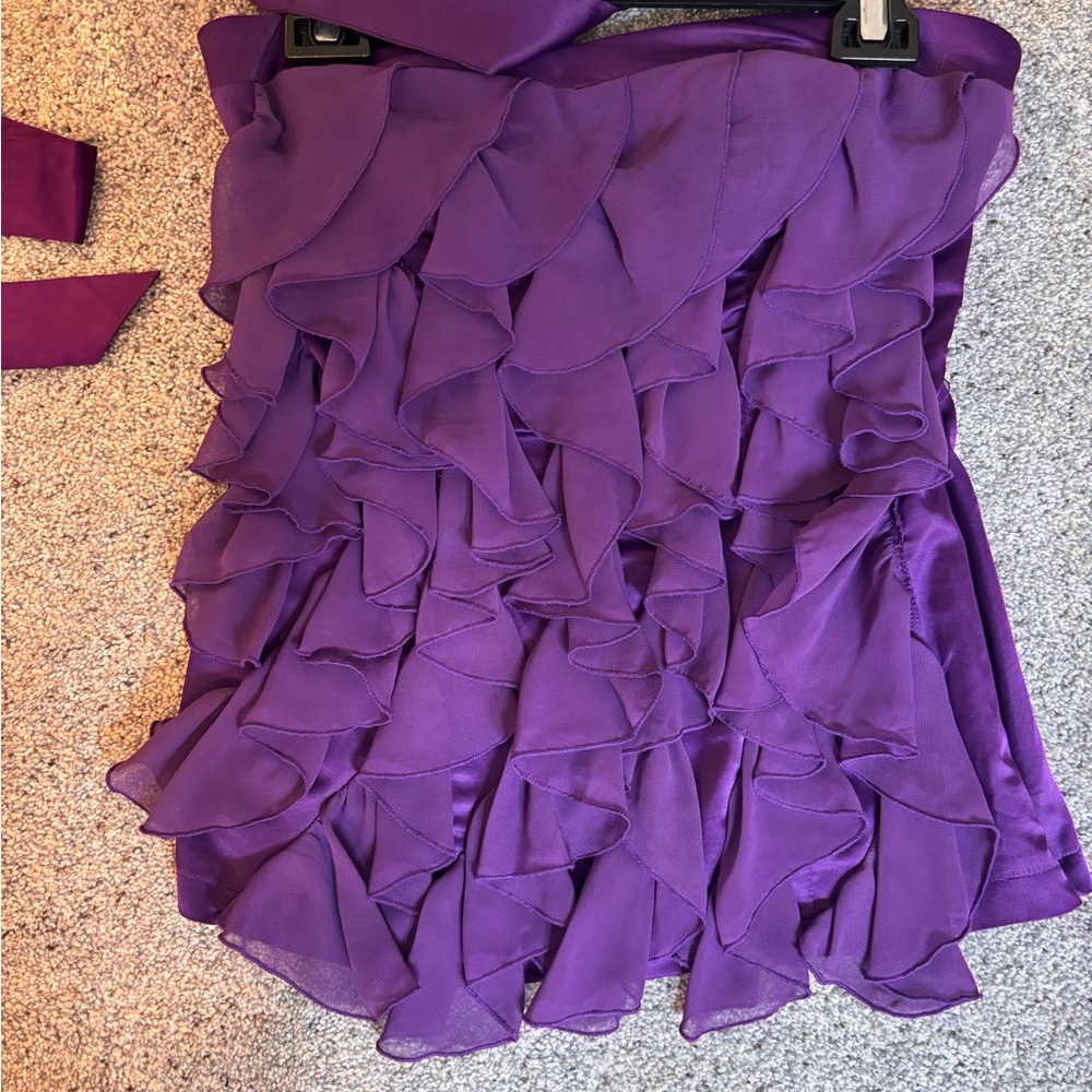 XOXO Purple Ruffle Blouse